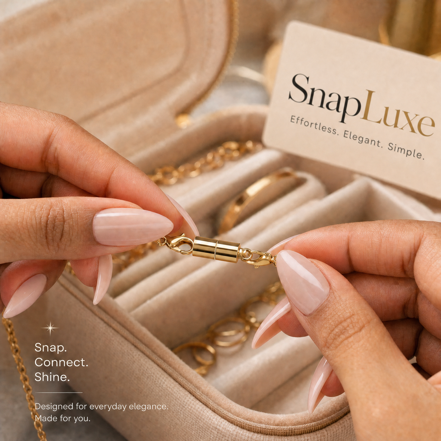 SnapLuxe Magnetic Necklace Clasp Kit — 4-Pack